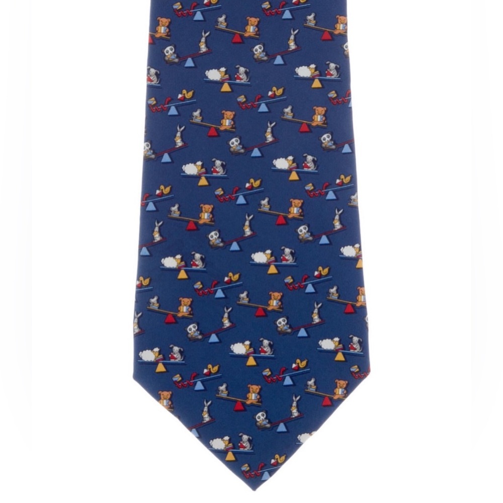 Blue Ferragamo tie